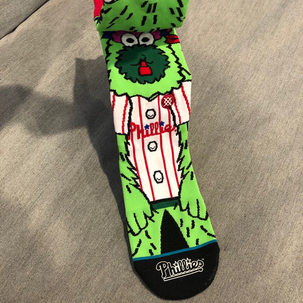 Stance Phillies Phanatics Crew Socks Youth Kids L - Picture 5 of 11